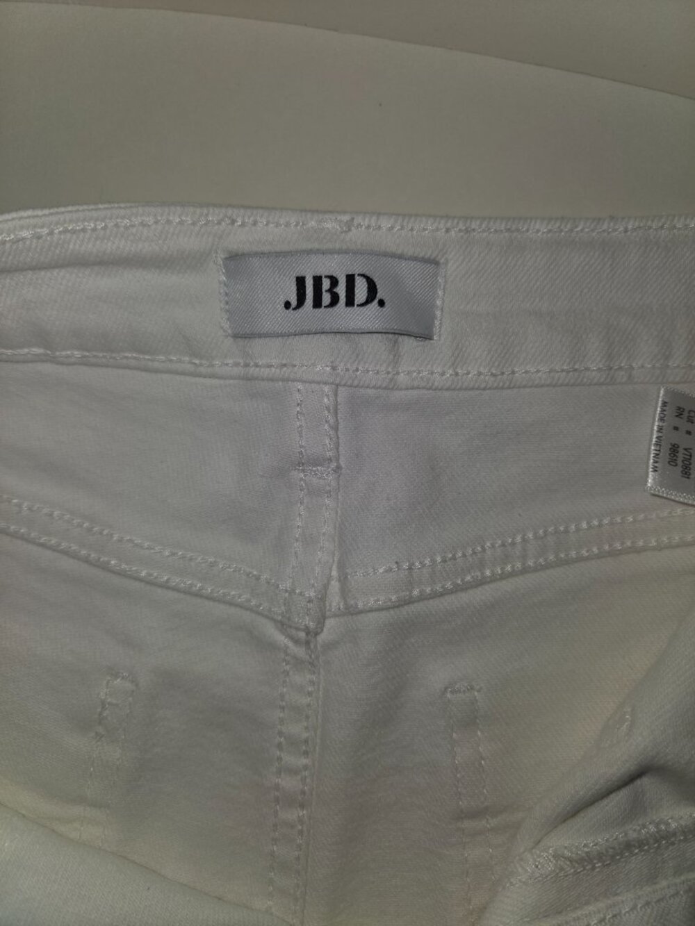 JBD Eve Utility High Rise Wide Leg Jeans White Women’s Size 28 DP649 Retail $74 - Picture 7 of 12
